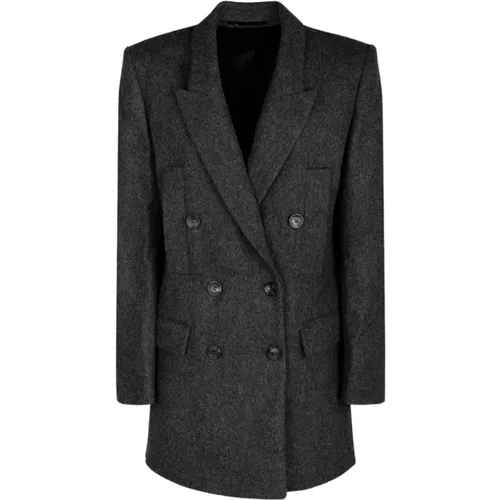 Dark Grey Floyd Blazer , female, Sizes: S, XS, 2XS - Isabel marant - Modalova