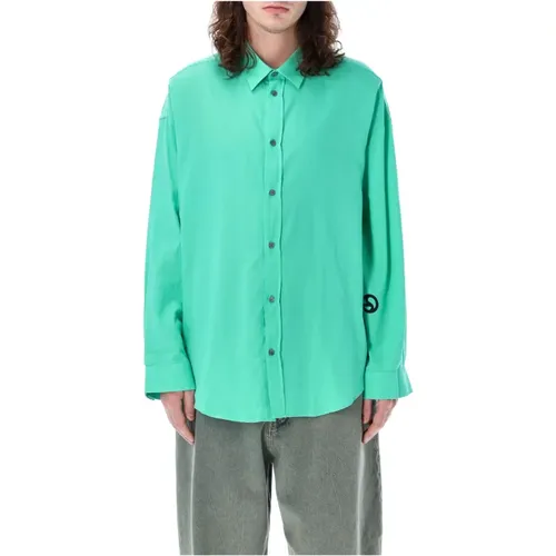 Mens Clothing Shirts Ss24 , male, Sizes: M - Acne Studios - Modalova