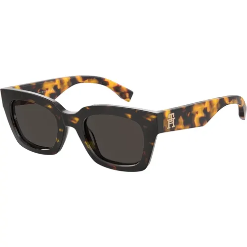 Havana Orange/ Sunglasses , female, Sizes: 51 MM - Tommy Hilfiger - Modalova