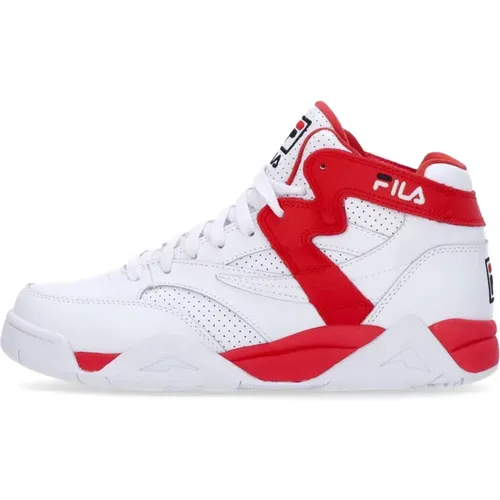 Mid M-Squad Basketballschuh Weiß/Rot , Herren, Größe: 42 EU - Fila - Modalova