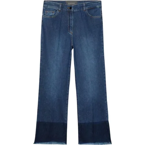 Stylische Denim Jeans , Damen, Größe: 3XL - Elena Mirò - Modalova
