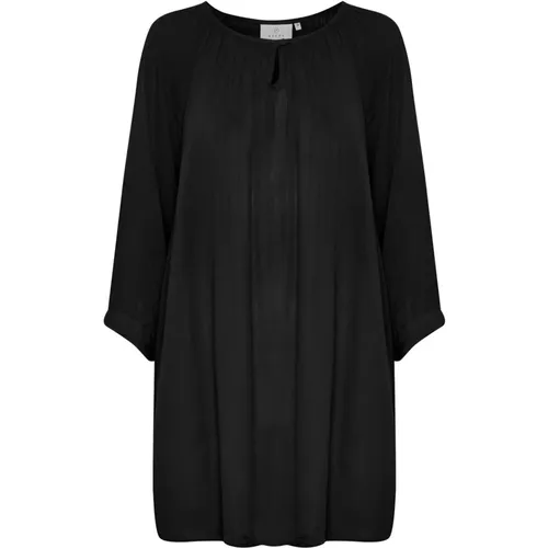 Amber Tunic Top Schwarz Viskose , Damen, Größe: L - Kaffe - Modalova