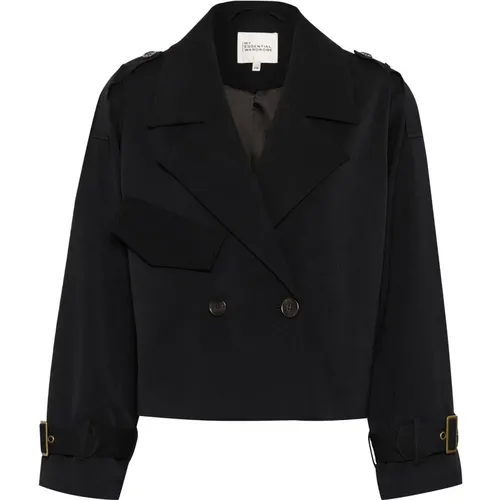 Cropped Sillemw Jacket with Cool Details , female, Sizes: XS, L, S, 3XL, M, XL - My Essential Wardrobe - Modalova