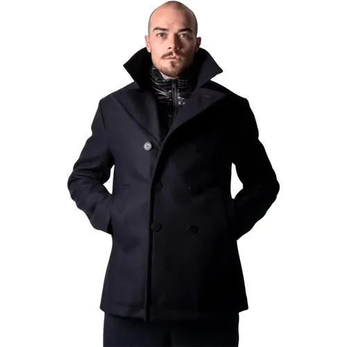 Feltre Wool Jacket - Dark Navy , male, Sizes: M - Duno - Modalova