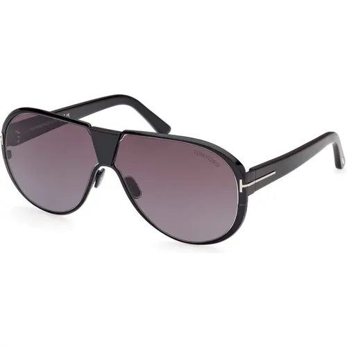 Smoke Shaded Sunglasses , male, Sizes: 64 MM - Tom Ford - Modalova