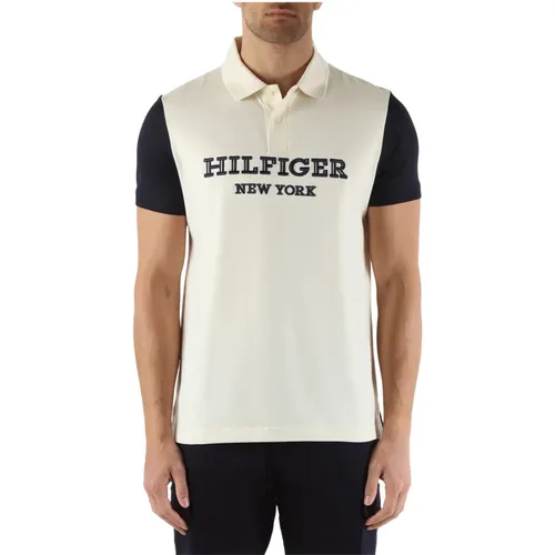 Regular Fit Cotton Polo with Contrast Sleeves , male, Sizes: L, M, XL - Tommy Hilfiger - Modalova