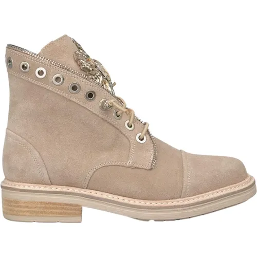 Studded Leather Lace-Up Boot , Damen, Größe: 41 EU - Alma en Pena - Modalova