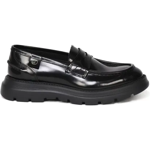 Leather Loafers Paint Effect , male, Sizes: 7 UK, 12 UK, 8 UK, 9 UK, 10 UK - Giuliano Galiano - Modalova