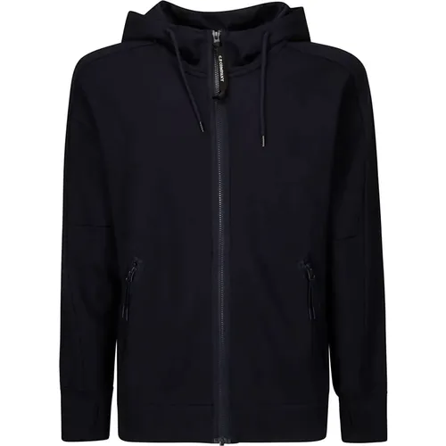 Zip Hooded Cotton Sweatshirt , male, Sizes: L, S - C.P. Company - Modalova