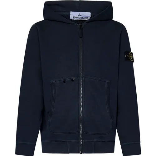 Fleece Hooded Sweater , male, Sizes: M, XL, S - Stone Island - Modalova