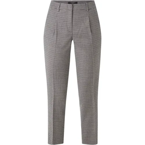Slim Fit High Waist Graphite Business Pants , female, Sizes: XL - Max Mara - Modalova
