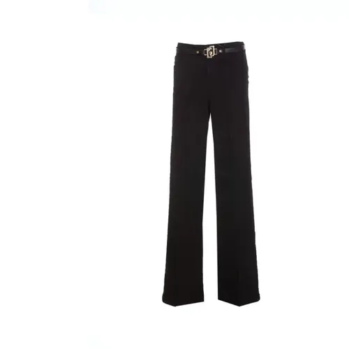 Schwarze Denim Flare Jeans , Damen, Größe: W24 - Liu Jo - Modalova