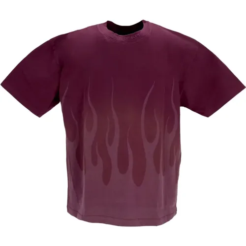 Flames Tee Herren T-Shirt , Herren, Größe: XL - VISION OF SUPER - Modalova