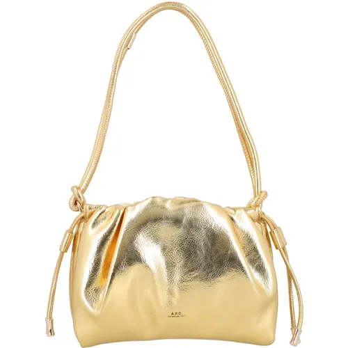 Gold Ninon Shoulder Mini Bag , female, Sizes: ONE SIZE - A.p.c. - Modalova