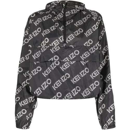 Logo Print Light Jacket for Women , female, Sizes: XS - Kenzo - Modalova