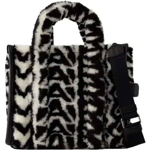 Beige-Schwarze Polyester-Handtasche mit Reißverschluss - Marc Jacobs - Modalova