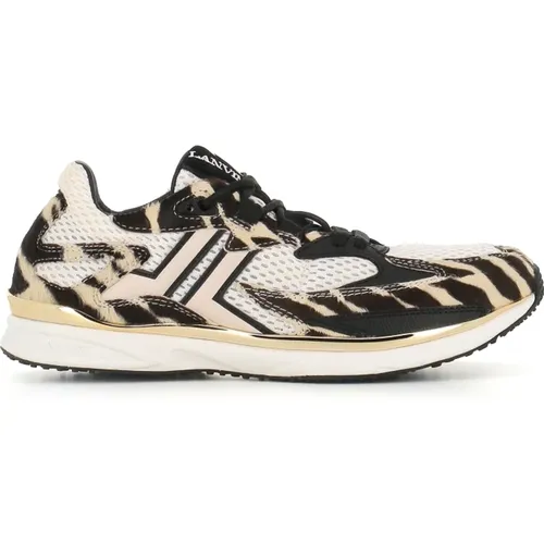 Zebra Print Sneakers , female, Sizes: 6 UK, 5 UK, 7 UK, 4 UK - Lanvin - Modalova