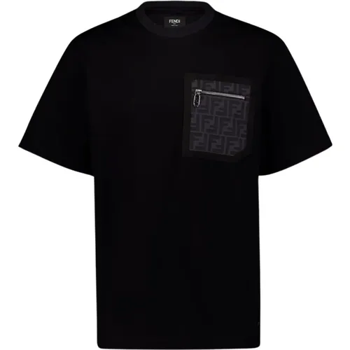 Skater Jersey T-Shirt , male, Sizes: L, M, XL - Fendi - Modalova