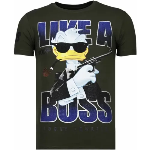 Like A Boss Duck - Herren T-Shirt - 13-6220K , Herren, Größe: 2XL - Local Fanatic - Modalova