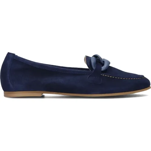 Blaue Wildleder Slip-Ons , Damen, Größe: 36 EU - Stefano Lauran - Modalova