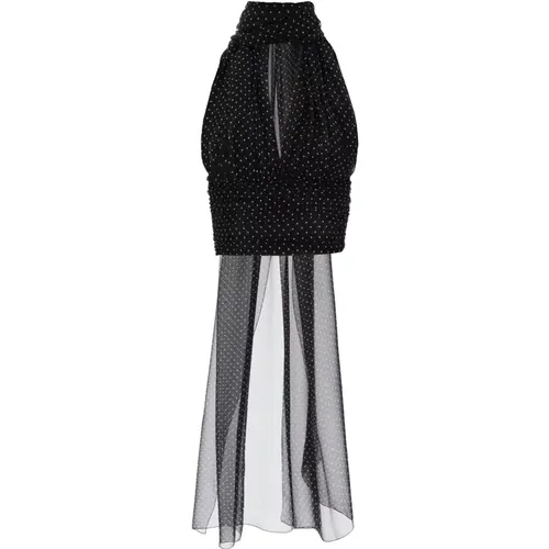 Chiffon Top With Scarf Accessory , female, Sizes: S, M, XS - Dolce & Gabbana - Modalova