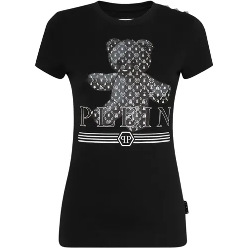 Stylish Graphic Tee Shirt , female, Sizes: S, L, XL - Philipp Plein - Modalova