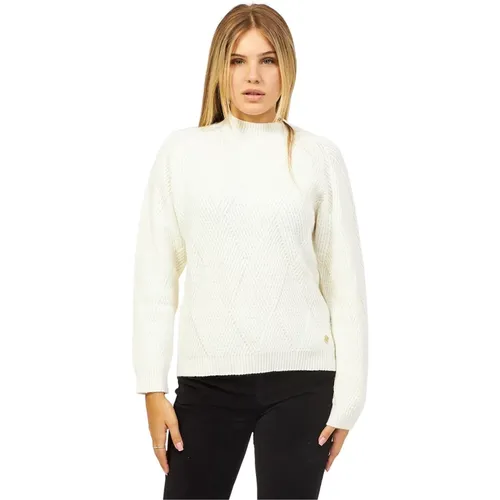 Damen Rollkragenpullover mit geflochtenem Muster - YES ZEE - Modalova