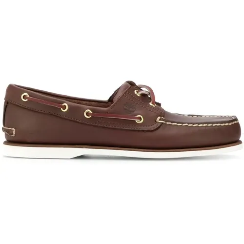 Leather Moccasin Flat Shoes , male, Sizes: 5 1/2 UK, 8 1/2 UK, 6 1/2 UK, 11 UK, 9 1/2 UK, 7 1/2 UK, 8 UK, 9 UK, 7 UK - Timberland - Modalova