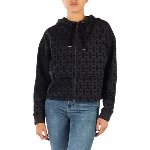 Zippered Sweatshirt , female, Sizes: L - Emporio Armani - Modalova