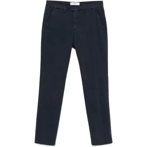 Navy Chinos Trousers , male, Sizes: 2XL, L - Briglia - Modalova