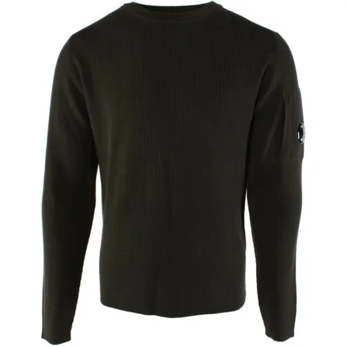 Grüner Strickpullover für Herren , Herren, Größe: L - C.P. Company - Modalova