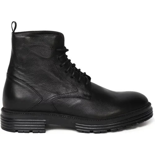 Leather Ankle Boot with Laces , male, Sizes: 11 UK, 6 UK, 9 UK, 8 UK, 7 UK, 10 UK - Giuliano Galiano - Modalova