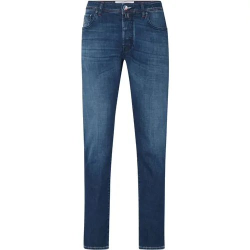 Slim Fit Denim Jeans Paris Label , Herren, Größe: W32 - Jacob Cohën - Modalova