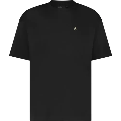Schwarzes T-Shirt , Herren, Größe: M - Aeden - Modalova