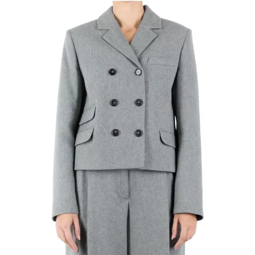 Recycelte Wolle Graue Jacke , Damen, Größe: M - The Garment - Modalova