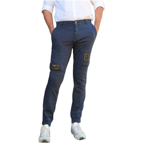 Cotton Jogging Pants with Anti-G Pockets , male, Sizes: M, L, S, 2XL, XL - aeronautica militare - Modalova