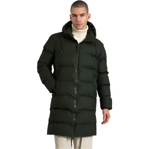 Pufferjacke mit Nylonfüllung , Herren, Größe: L - Rains - Modalova