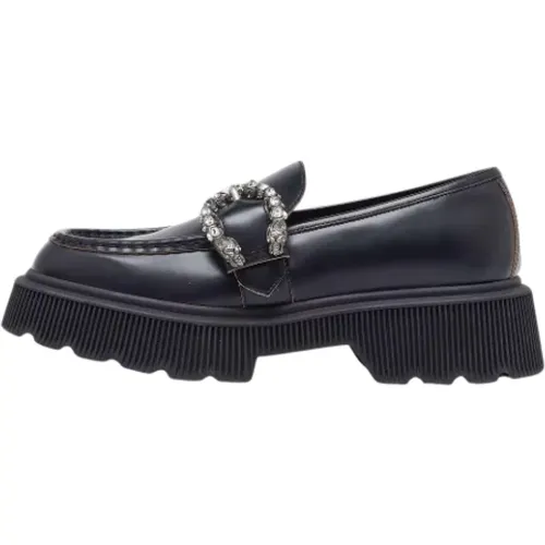 Pre-owned Leather flats , female, Sizes: 7 UK - Gucci Vintage - Modalova