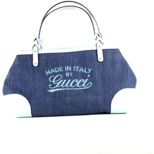 Pre-owned Denim Gucci bag , female, Sizes: ONE SIZE - Gucci Vintage - Modalova
