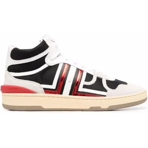 High-Top Sneakers mit Wildleder-Detail , Herren, Größe: 44 EU - Lanvin - Modalova