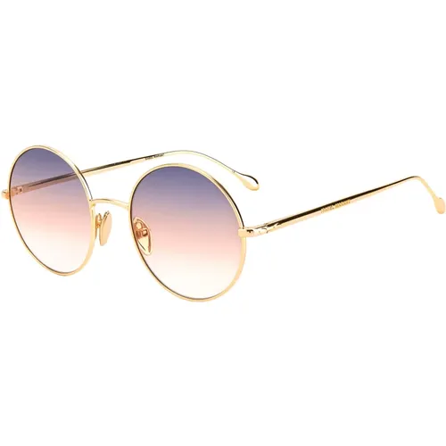Rose Gold/Blue Pink Shaded Sonnenbrille , Damen, Größe: 54 MM - Isabel marant - Modalova
