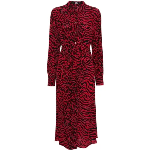 Stilvolles Kleid , Damen, Größe: S - Karl Lagerfeld - Modalova