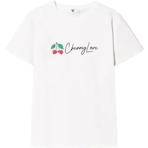 Cherry Love T-shirt , female, Sizes: S - Twinset - Modalova