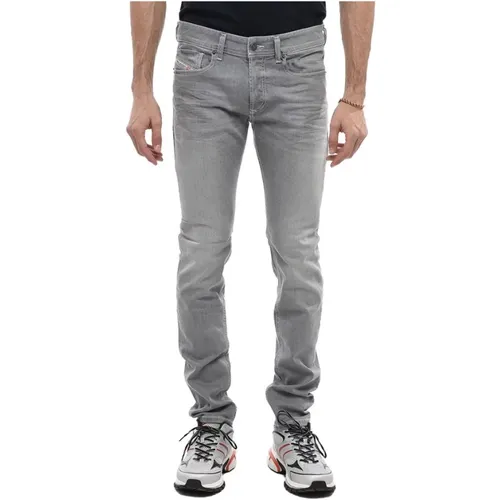 Grey Cotton Jeans Trousers , male, Sizes: W29, W31, W30 - Diesel - Modalova