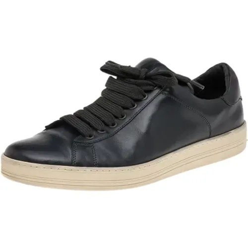 Pre-owned Leather sneakers , male, Sizes: 8 UK - Tom Ford Pre-owned - Modalova