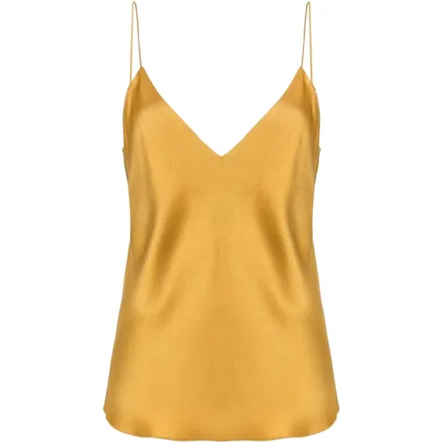 Adjustable Thin Strap Satin Camisole , female, Sizes: S, M, L - Forte Forte - Modalova