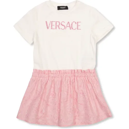 Kleid mit Logo Versace - Versace - Modalova