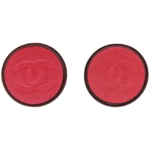 Gebrauchte Rote Leder Chanel Ohrringe - Chanel Vintage - Modalova