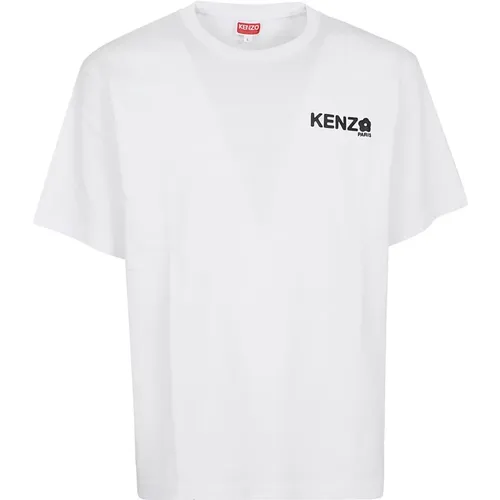 Klassisches Weißes T-Shirt , Herren, Größe: L - Kenzo - Modalova