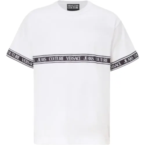 Weiße T-Shirts und Polos , Herren, Größe: 2XL - Versace Jeans Couture - Modalova